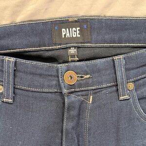 PAIGE Men's Dark Blue Denim Jeans